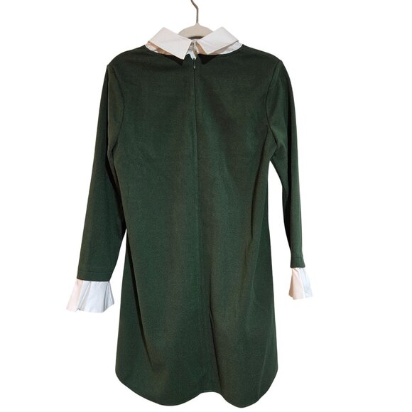 Tuckernuck Women Mini Dress Green Med Preppy core Monochrome Contemporary - Picture 4 of 16